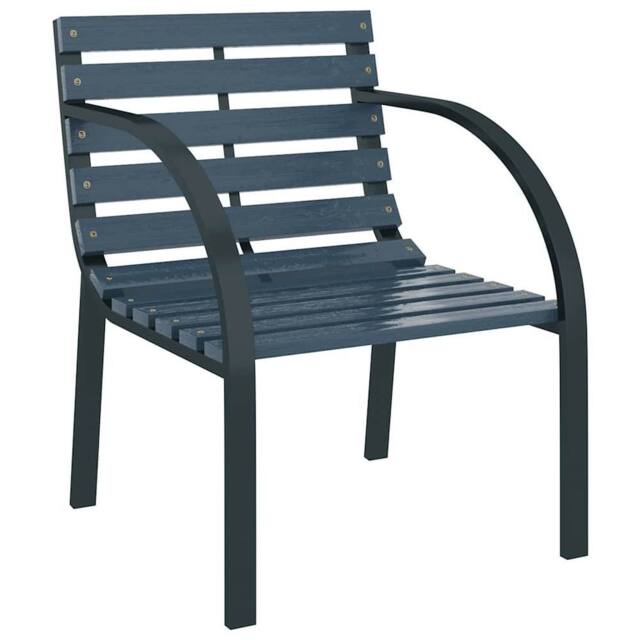 Berkfield Home Classic Garden Chairs 2 pcs Grey Wood - image 1