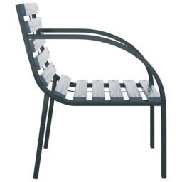 Berkfield Home Classic Garden Chairs 2 pcs Grey Wood - thumbnail 5