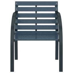 Berkfield Home Classic Garden Chairs 2 pcs Grey Wood - thumbnail 4