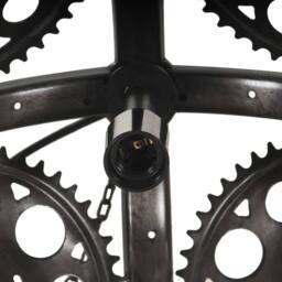 Berkfield Home Industrial Ceiling Lamp in Chain Wheel Design 45 cm E27 in Black - thumbnail 5