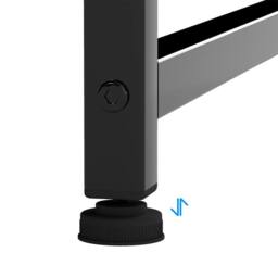 Levede Gaming Desk L Shaped with USB Charging Port Power Outlet Walnut Color in Brown - thumbnail 7