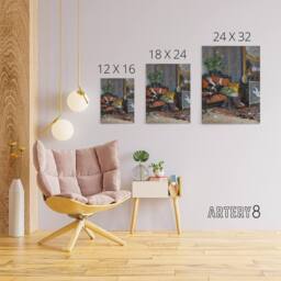 "Artery8 Lucius Rossi Young Woman Reading Canvas Wall Art Print - Size: W24"" x H32""" - thumbnail 4