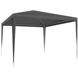 tectake Gazebo Farah- water resistant, plug-in system, 3x3m in Grey - Size: Large - thumbnail 1
