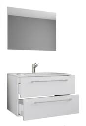 VCM 3 pcs. washroom washbasin Badinos SP in White - thumbnail 2