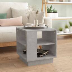 Berkfield Home Coffee Table Concrete Grey 40x40x43 cm Engineered Wood - Size: 40 x 40 x 43 cm - thumbnail 1