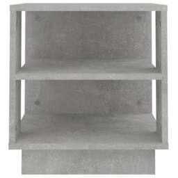 Berkfield Home Coffee Table Concrete Grey 40x40x43 cm Engineered Wood - Size: 40 x 40 x 43 cm - thumbnail 6