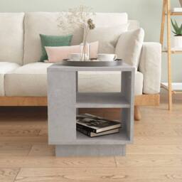 Berkfield Home Coffee Table Concrete Grey 40x40x43 cm Engineered Wood - Size: 40 x 40 x 43 cm - thumbnail 3