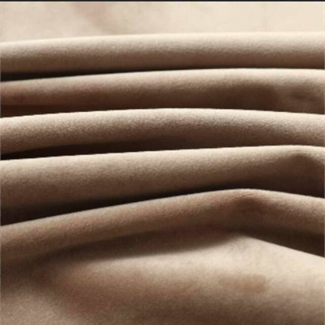 Berkfield Home Elegant Blackout Curtain with Metal Rings Velvet Beige 290x245 cm - image 1