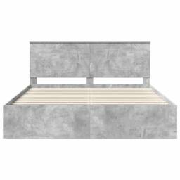 Berkfield Home Bed Frame with Headboard Concerte 180 x 200 cm Solid Pine Wood in Grey - thumbnail 7