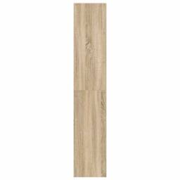 Berkfield Home Bookcases 2 pcs Stackable Sonoma Oak 30x30x80 cm Engineered Wood in Brown - Size: 30 x 30 x 80 cm - thumbnail 5