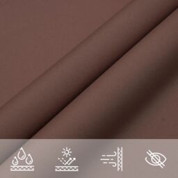 Berkfield Home Sunshade Sail Oxford Fabric Triangular 3x3x3 m Brown - thumbnail 7