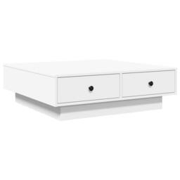Berkfield Home Durable Coffee Table White 90x90x28 cm Engineered Wood - Size: 90 x 90 x 28 cm - thumbnail 3