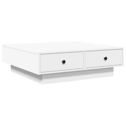 Berkfield Home Durable Coffee Table White 90x90x28 cm Engineered Wood - Size: 90 x 90 x 28 cm - thumbnail 6