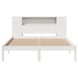 Berkfield Home Bookcase Bed without Mattress White 160x200 cm Solid Wood Pine - thumbnail 4