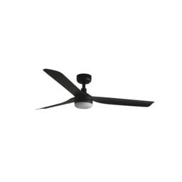 Netlighting Punt 132cm LED Ceiling Fan Matt Black CCT