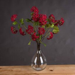 Hill Interiors Artificial Faux Red Autumnal Viburnum Spray - thumbnail 3