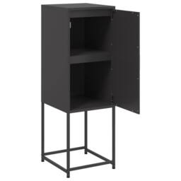Berkfield Home Highboard Black 36x39x107 cm Steel - Size: 36 x 39 x 107 cm - thumbnail 9