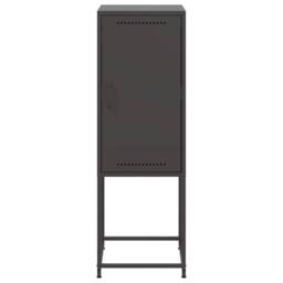 Berkfield Home Highboard Black 36x39x107 cm Steel - Size: 36 x 39 x 107 cm - thumbnail 6