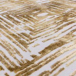 The Rug Shop UK Gold Modern Easy to clean Machine Made Striped Area Rug - Size: 200 cm x 290 cm - thumbnail 6