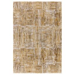 The Rug Shop UK Gold Modern Easy to clean Machine Made Striped Area Rug - Size: 200 cm x 290 cm - thumbnail 8
