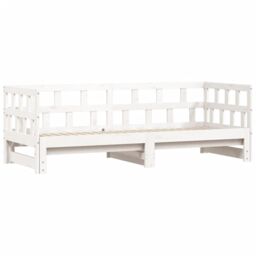Berkfield Home Daybed with Trundle White 80x200 cm Solid Wood Pine - thumbnail 5
