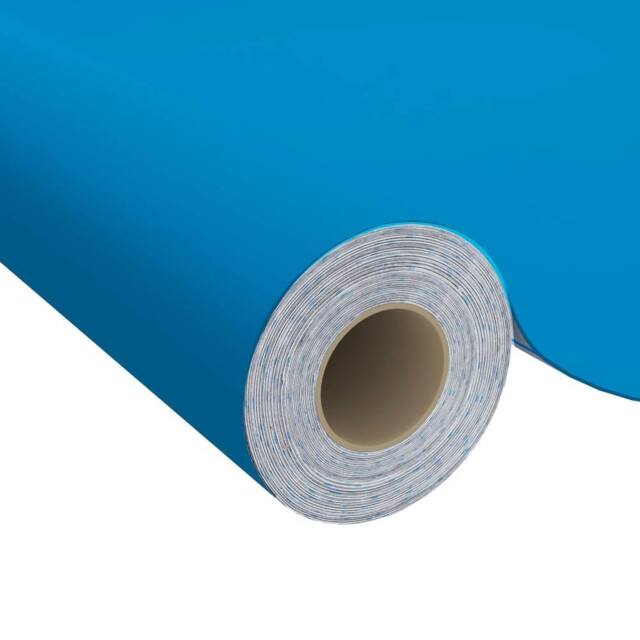 Berkfield Home Self-adhesive Furniture Film Azure 500x90 cm PVC in Blue - image 1