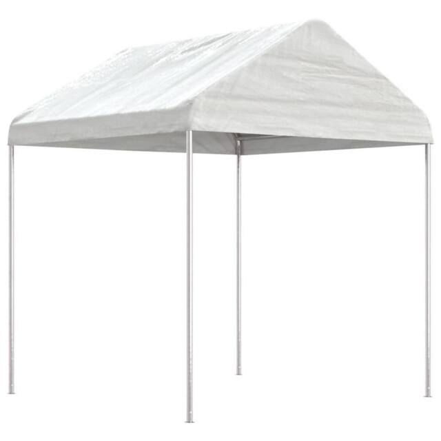 Berkfield Home Gazebo with Roof White 15.61x2.28x2.69 m Polyethylene - image 1