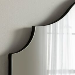Yearn Mirrors Precious Arch Overmantle Mirror in Black - thumbnail 2