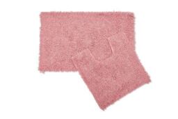 New Edge Blinds Tumble Twist Collection Pure Cotton 2pc Bath set in Pink - Size: 50 cm x 80 cm - thumbnail 2