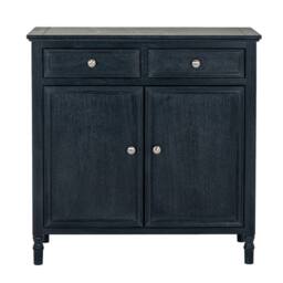Lemon Pavilion Furniture and Decor Contour Collection 2 Drawer 2 Door Sideboard - L35xW80xH80 cm - Black in Dark Navy - thumbnail 2