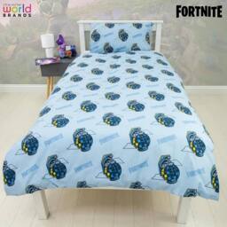 Fortnite Battle Royale Reversible Duvet Set in Blue - Size: Single - thumbnail 4