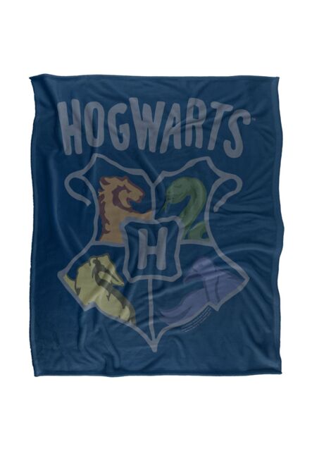 Warner Brothers Harry Potter The Hogwarts School Blanket 152 x 127 cm in White - image 1