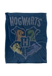 Warner Brothers Harry Potter The Hogwarts School Blanket 152 x 127 cm in White - thumbnail 1