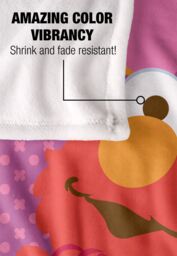 Sesame Street Patterned Elmo Heart Silky Touch Super Soft Throw Blanket 152 X 127 cm in White - thumbnail 4