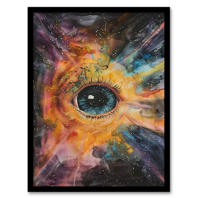 "Artery8 The Eye of God Universe Starscape Concept Art Framed Art Print - Size: W12"" x H16""" - image 1