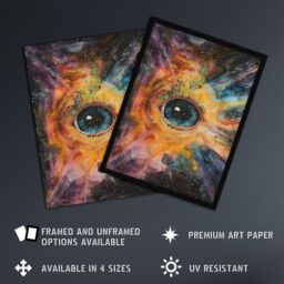 "Artery8 The Eye of God Universe Starscape Concept Art Framed Art Print - Size: W12"" x H16""" - thumbnail 2