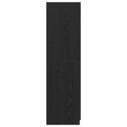 Berkfield Home Wardrobe Black Oak 80x51x180 cm Engineered Wood - Size: 80 x 51 x 180 cm - thumbnail 7