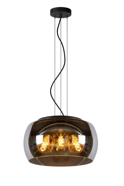 Lucide 'OLIVIA' Dimmable Adjustable Indoor Stylish Modern Pendant Light 3xE27 in Grey - image 1