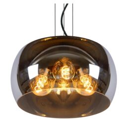 Lucide 'OLIVIA' Dimmable Adjustable Indoor Stylish Modern Pendant Light 3xE27 in Grey - thumbnail 4