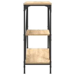 Berkfield Home Decorative Console Table Sonoma Oak 88.5x30x75 cm Engineered Wood in Light Oak - thumbnail 5