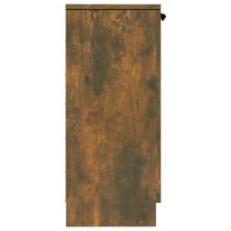 Berkfield Home Sideboard Smoked Oak 30x30x70 cm Engineered Wood - Size: 30 x 30 x 70 cm - thumbnail 7
