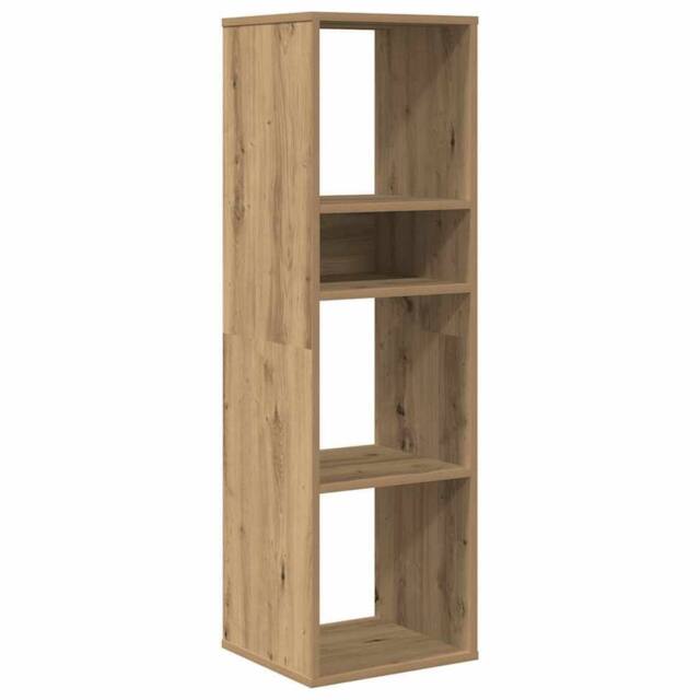 Berkfield Home Book Cabinet Artisan Oak 34x31x112 cm Engineered Wood in Brown - Size: 34 x 31 x 112 cm - image 1