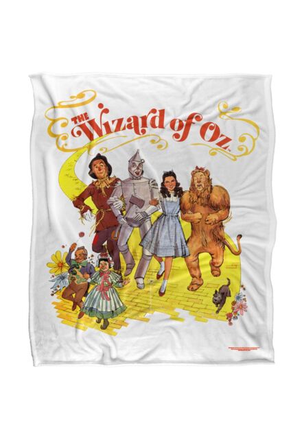 Warner Brothers The Wizard Of Oz Officially Licensed Silky Touch Super Soft Throw Blanket 152 x 127 cm in White - image 1