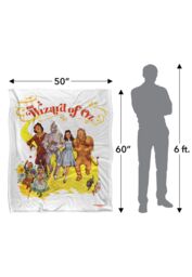 Warner Brothers The Wizard Of Oz Officially Licensed Silky Touch Super Soft Throw Blanket 152 x 127 cm in White - thumbnail 5