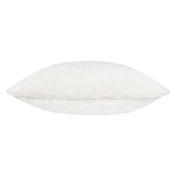 Paoletti Stanza Faux Fur Cushion in White - Size: 55 cm x 55 cm - thumbnail 3