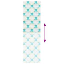 Berkfield Home Shower Roller Blind 70x240 cm Fabric Width 66 cm in Blue - thumbnail 5