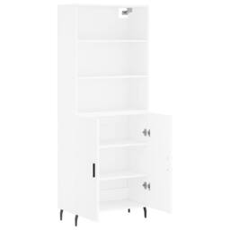 Berkfield Home Highboard White 69.5x34x180 cm Engineered Wood - thumbnail 4