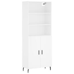 Berkfield Home Highboard White 69.5x34x180 cm Engineered Wood - thumbnail 1