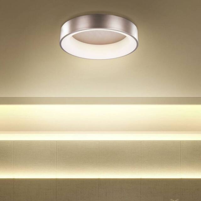 Wyld and Coco Ceiling Lamp - Round Light Brown Integrated LED Modern - image 1