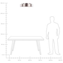 Wyld and Coco Ceiling Lamp - Round Light Brown Integrated LED Modern - thumbnail 7